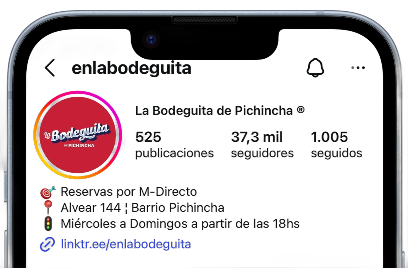 Perfil Instagram @enlabodeguita